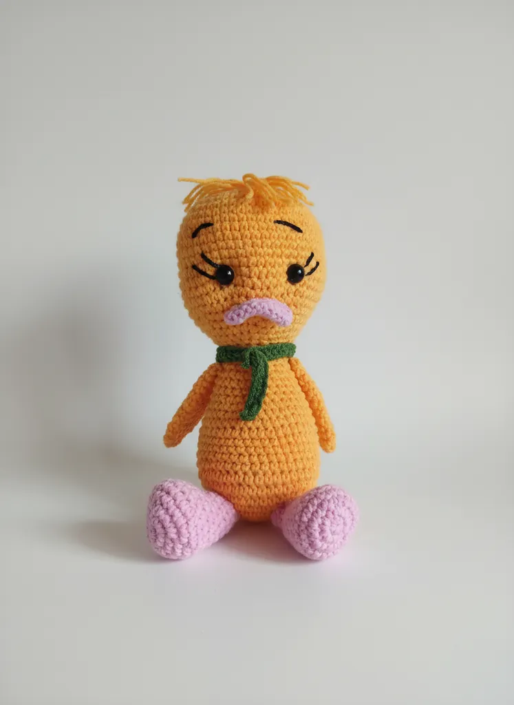 Sarı Örgü Oyuncak Civciv - Amigurumi Bebek Oyuncak - El Emeği