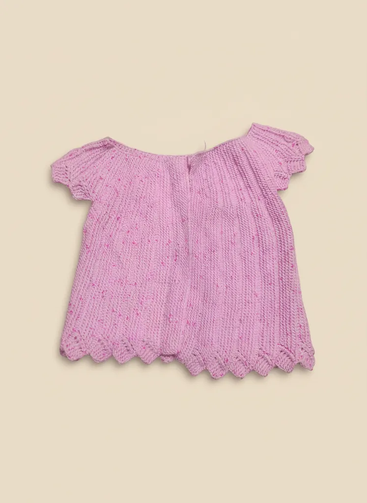 Pembe Örgü Bebek Yelek 2 Yaş - El Emeği Kız Çocuk Giyim