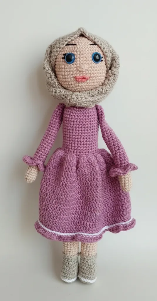 Amigurumi Tesettür Bebek - El Yapımı Oyuncak Bebek (30 cm)