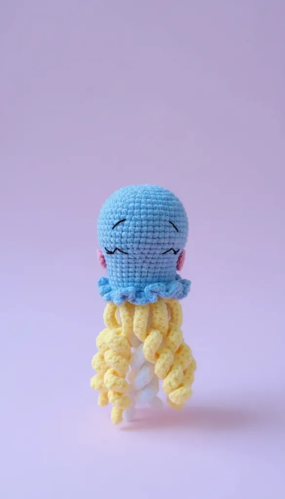 Blue Knitted Octopus Baby Sleep Companion - Handmade Toy