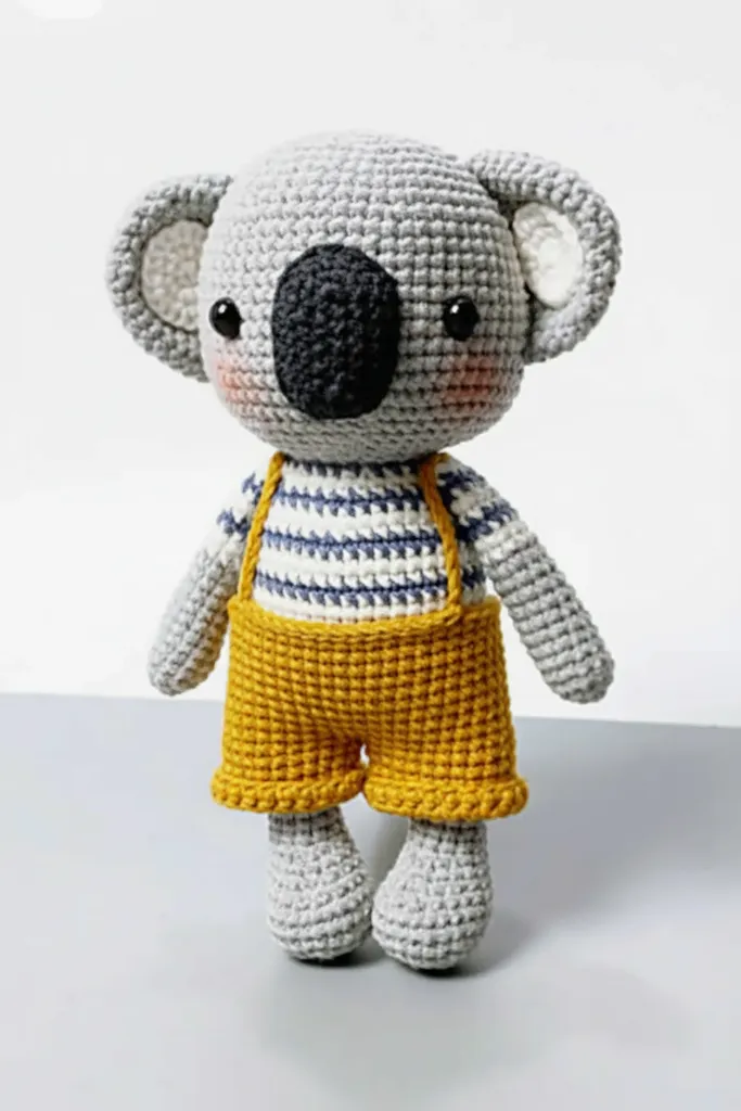 Örgü Koala Oyuncak - Amigurumi Bebek Hediyesi - El Yapımı