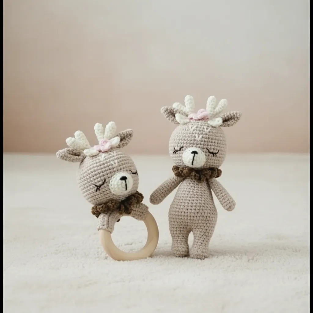 Amigurumi set geyik