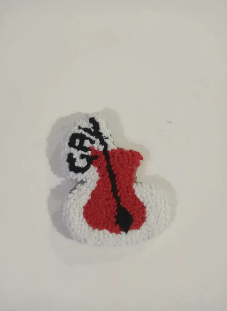 Punch Nakışı Çay Bardağı Şeklinde Buzdolabı Magneti - El Yapımı