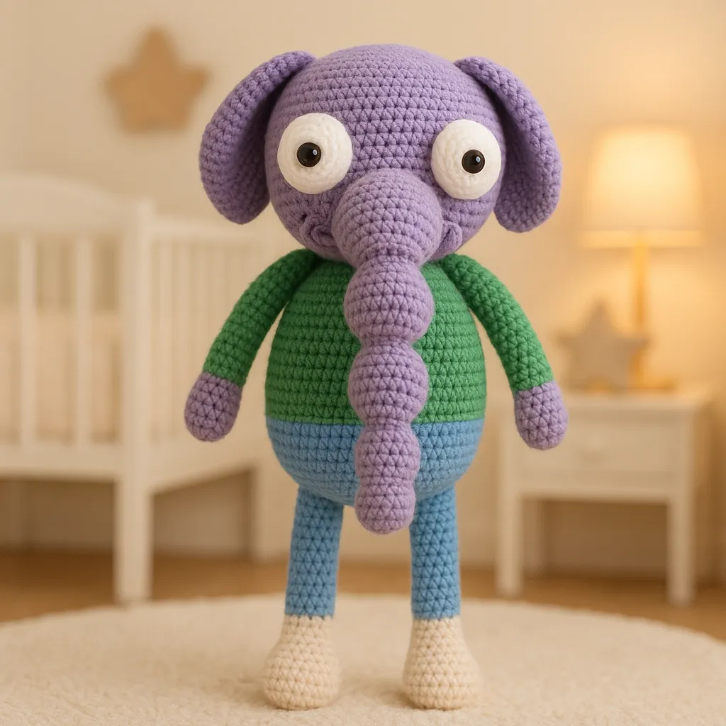 Amigurumi Fil Necati | El Yapımı Örgü Oyuncak Karakter