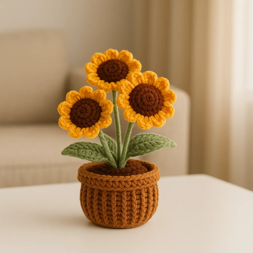 Sunflower Pot 3 Pieces