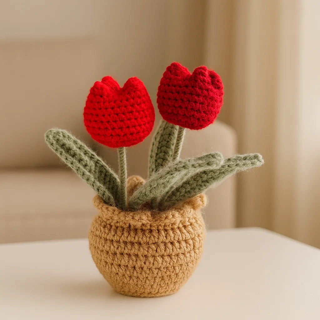Tulip Red Pot