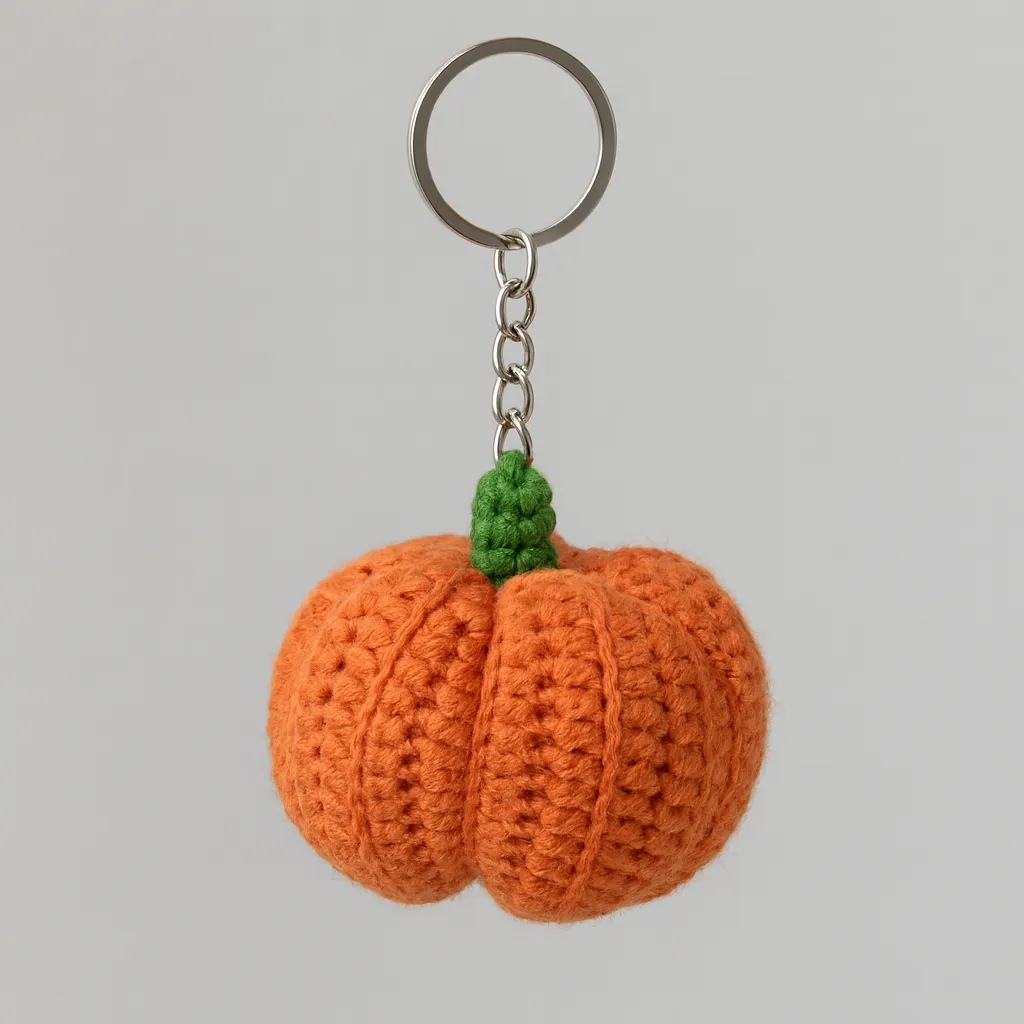 Tığ İşi Balkabağı Anahtarlık