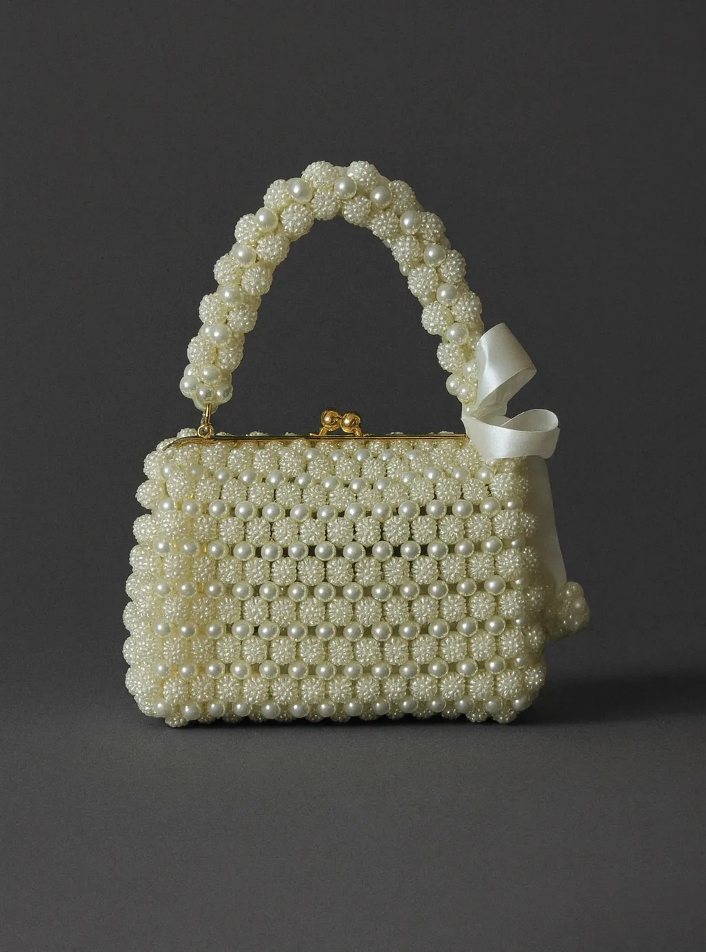 Lüks İnci ve Böğürtlen Boncuklu El Yapımı Çanta