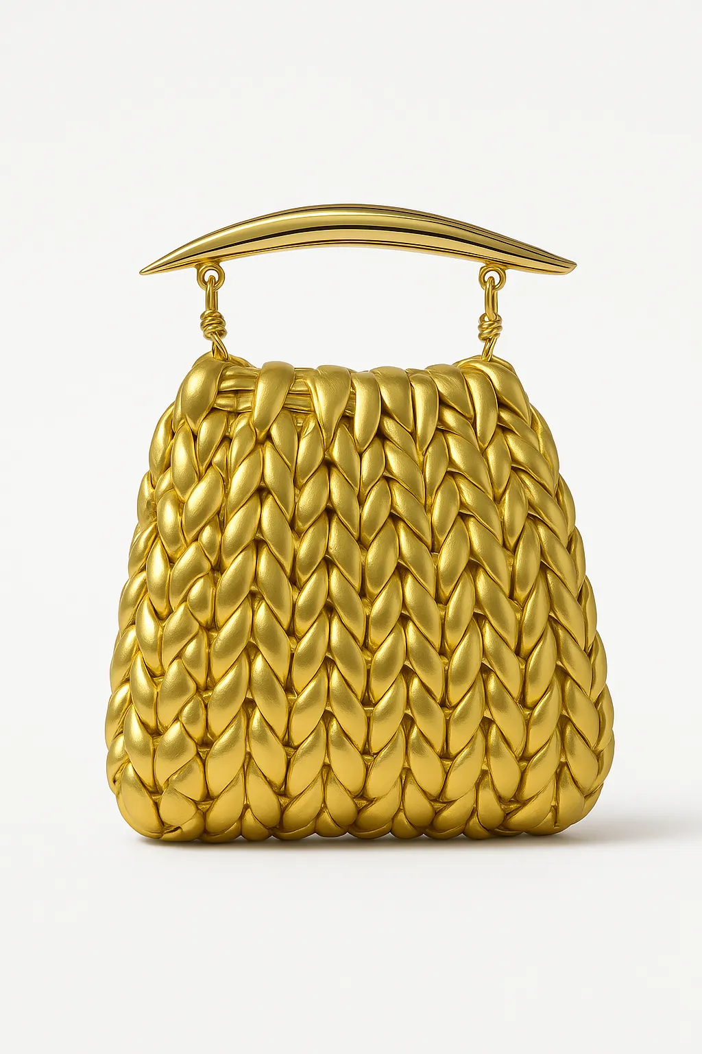 Balık Demir Saplı Gold Çanta
