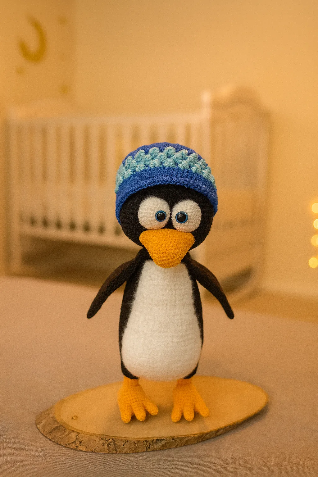 El Örgüsü Amigurumi Penguen Oyuncak