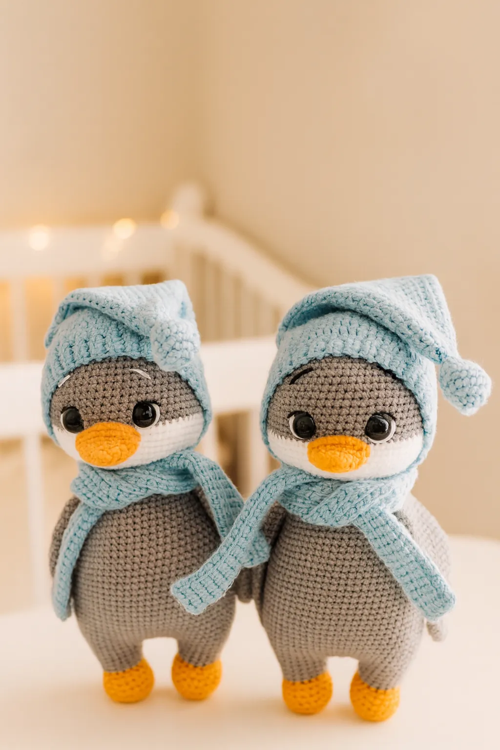 El Yapımı Amigurumi Penguen Bebek