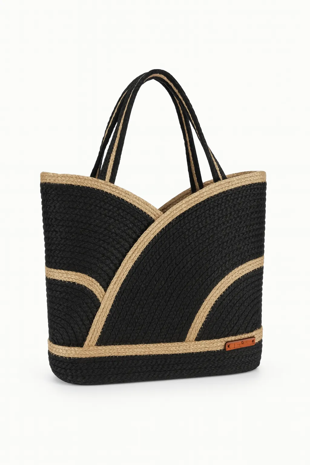 Hasır Siyah Kol Çanta – Bohem Tarz Günlük ve Şık Kadın Çantası