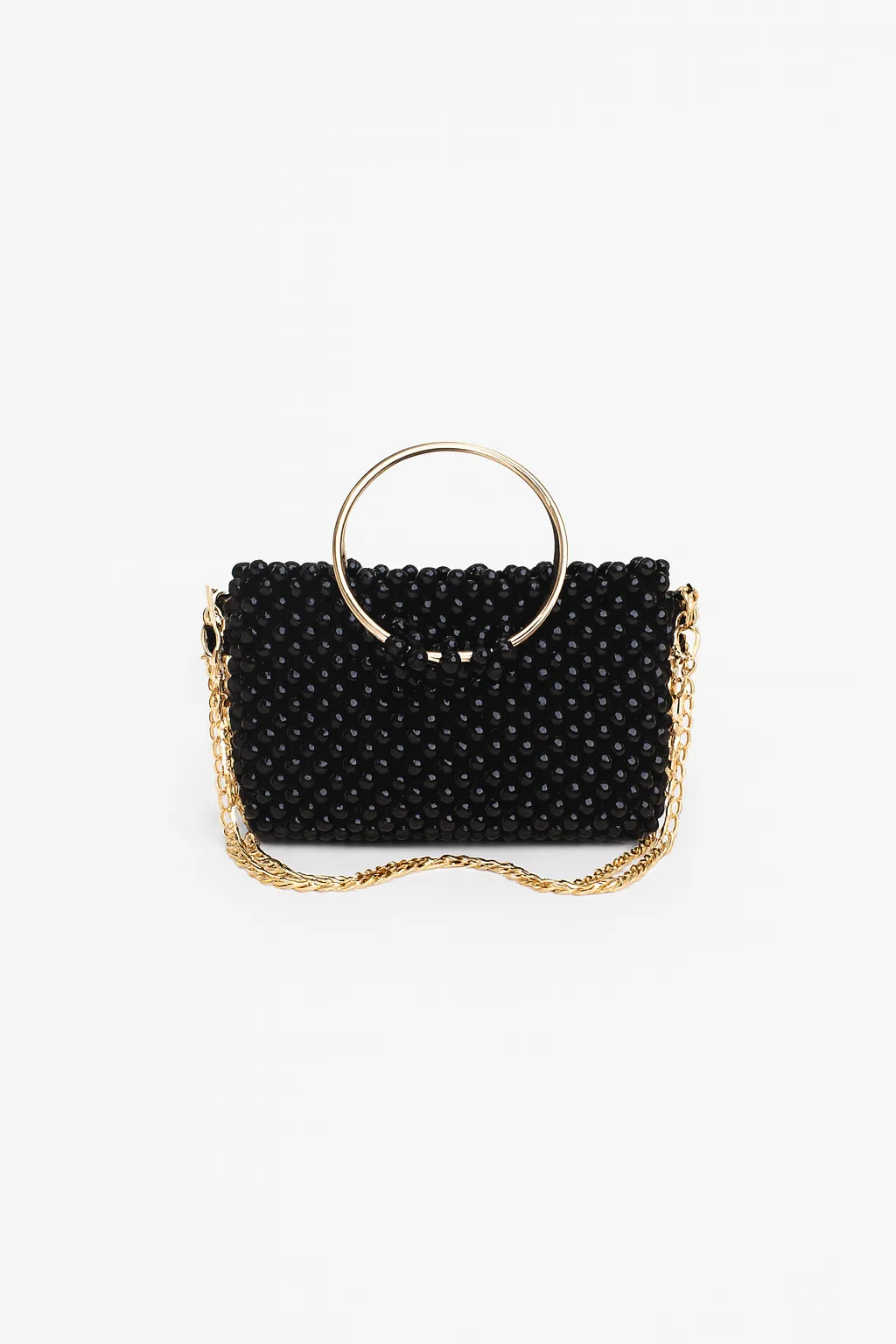 İnci Boncuklu Mini Çanta