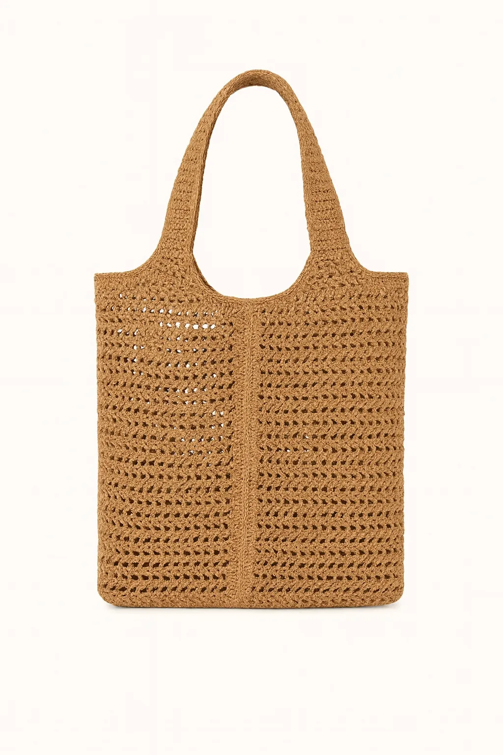 Kağıt İp Örgü Çanta – Çıtçıtlı, Astarsız