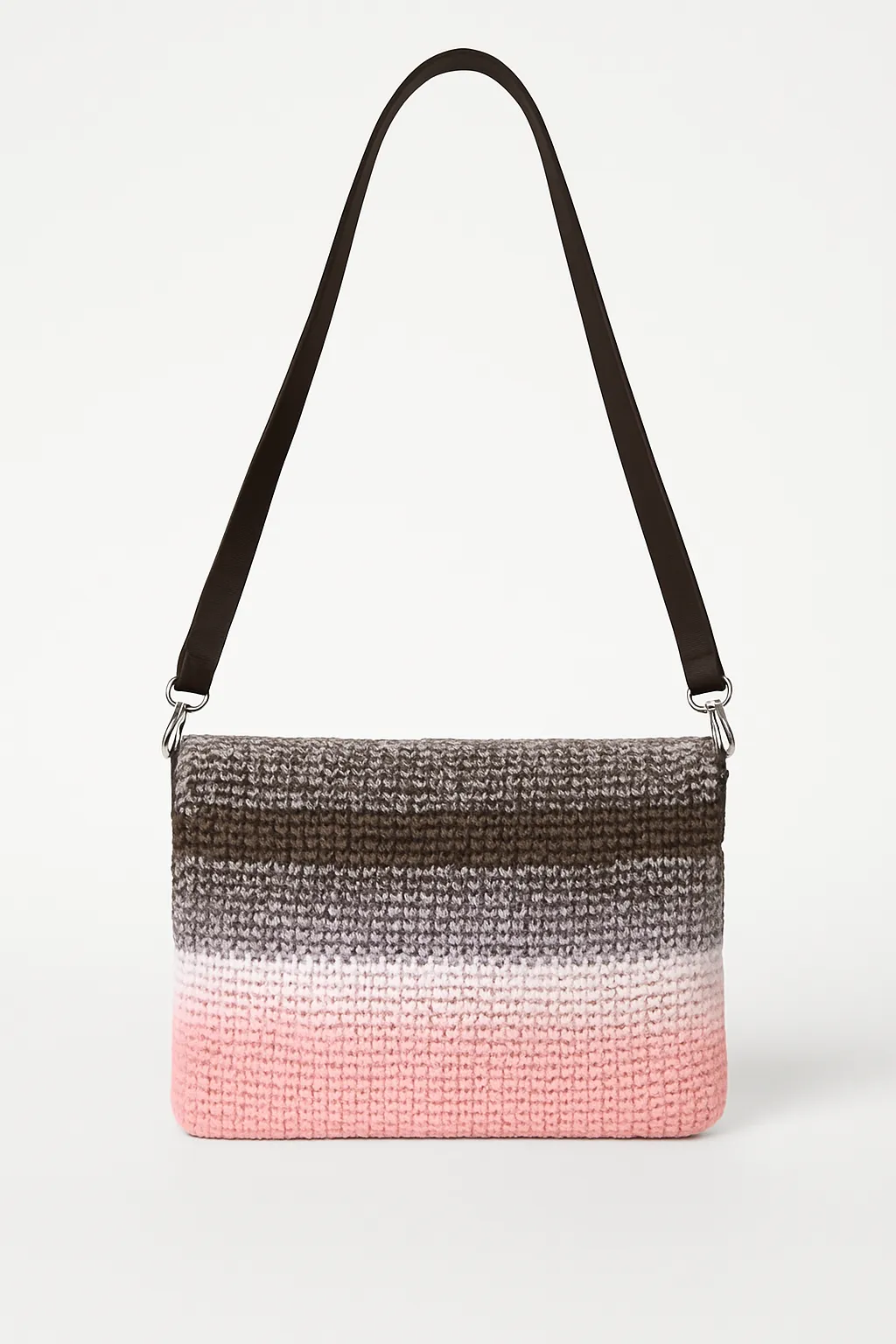 Ebruli Pamuk Makrome Omuz Askılı Çanta