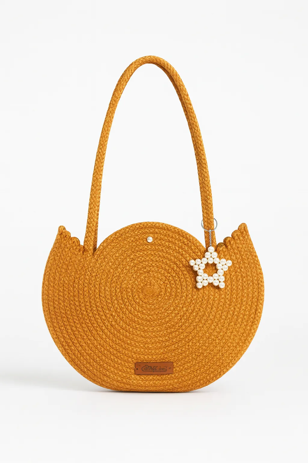 Cinnamon Color Handmade Knitted Bag