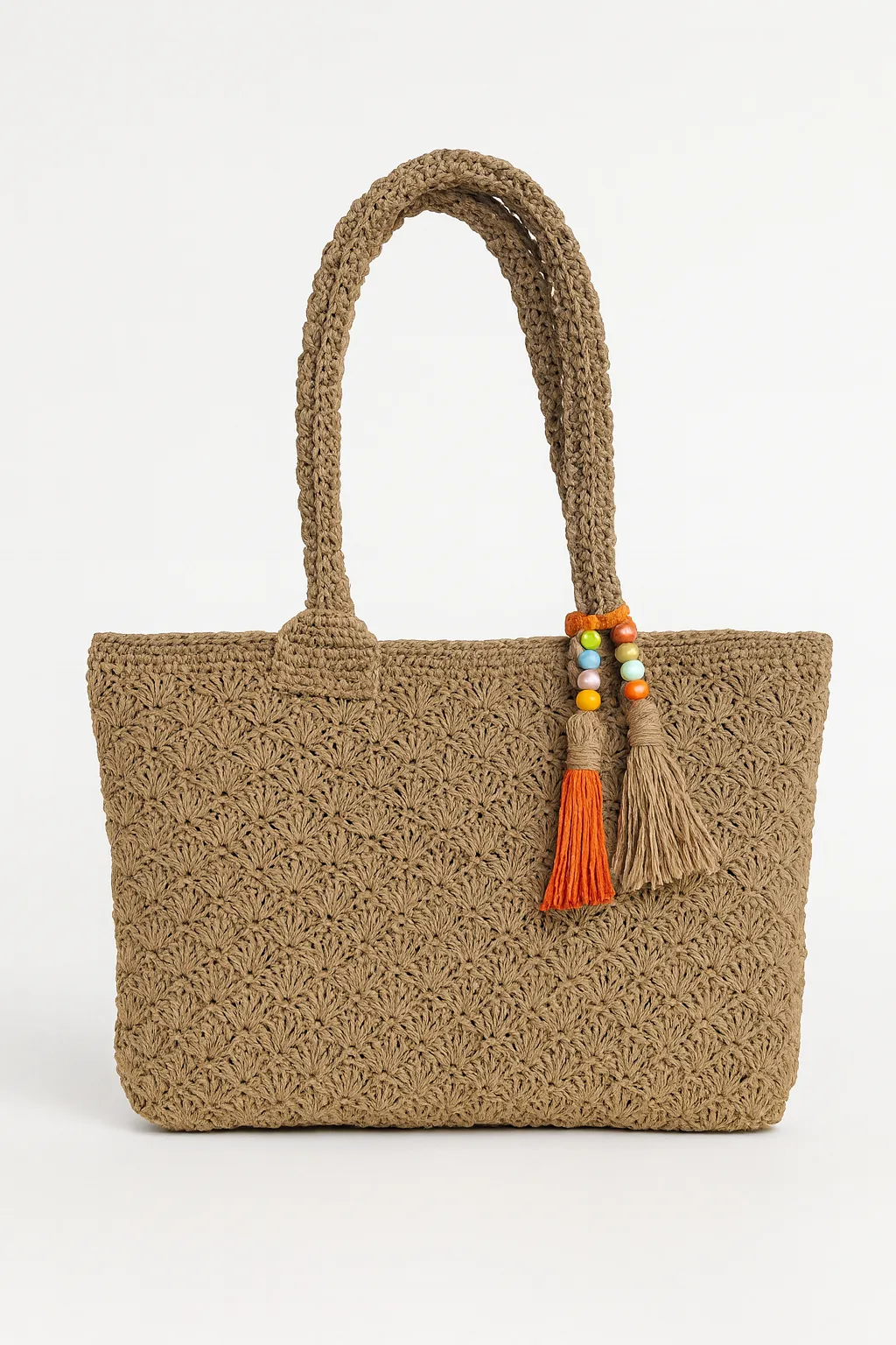 Paper rope knitting bag 💼