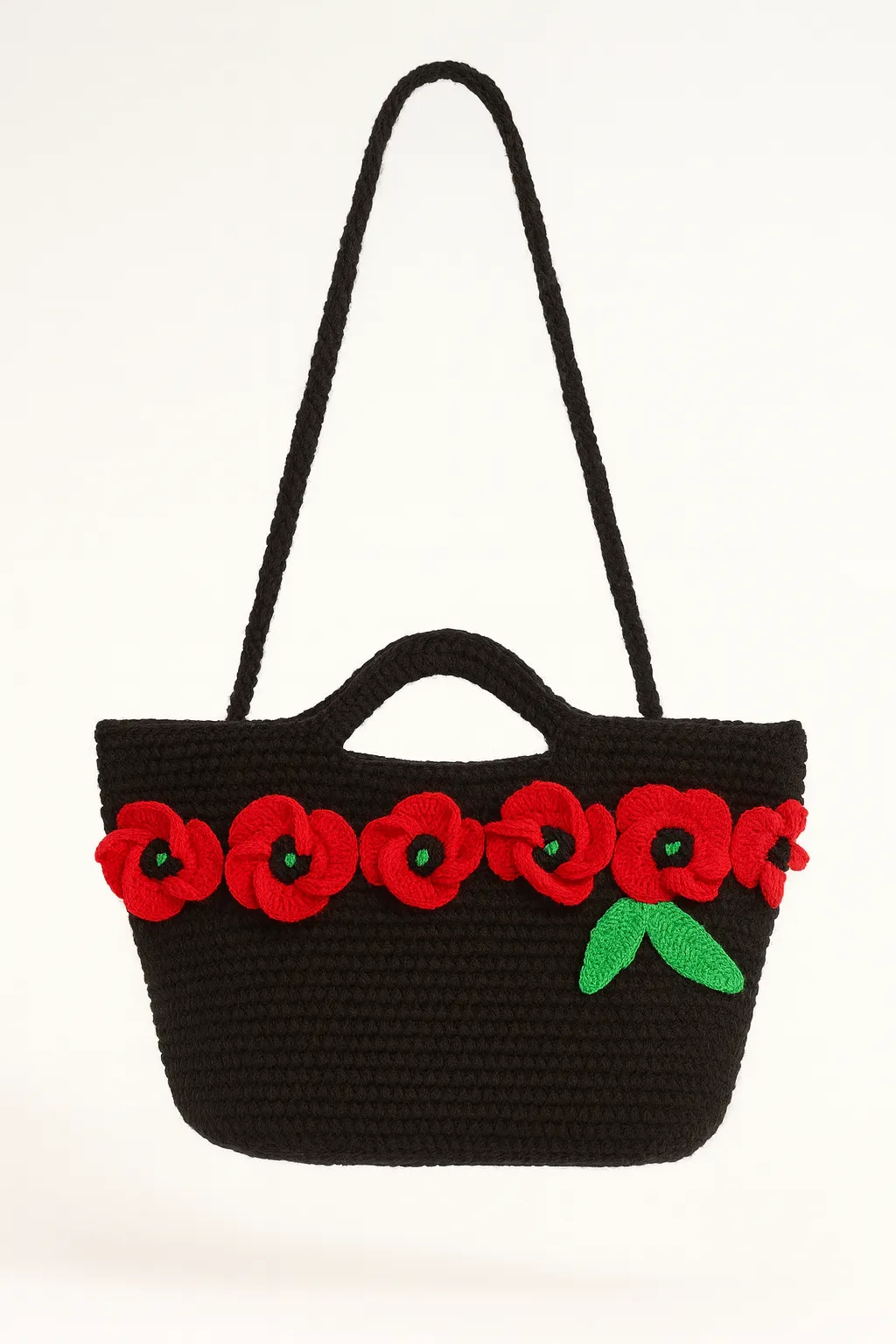 El Yapımı Gelincik Modeli Kol Çantası