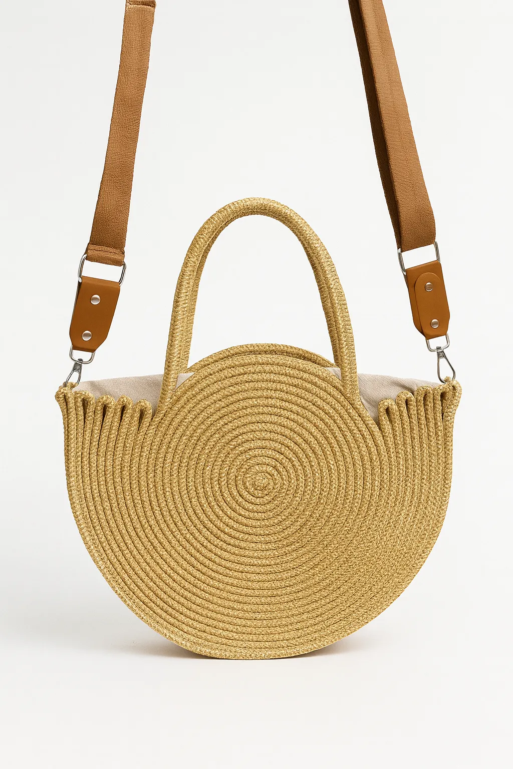 Swan Wicker Shoulder Bag Gold Wicker Shoulder Bag