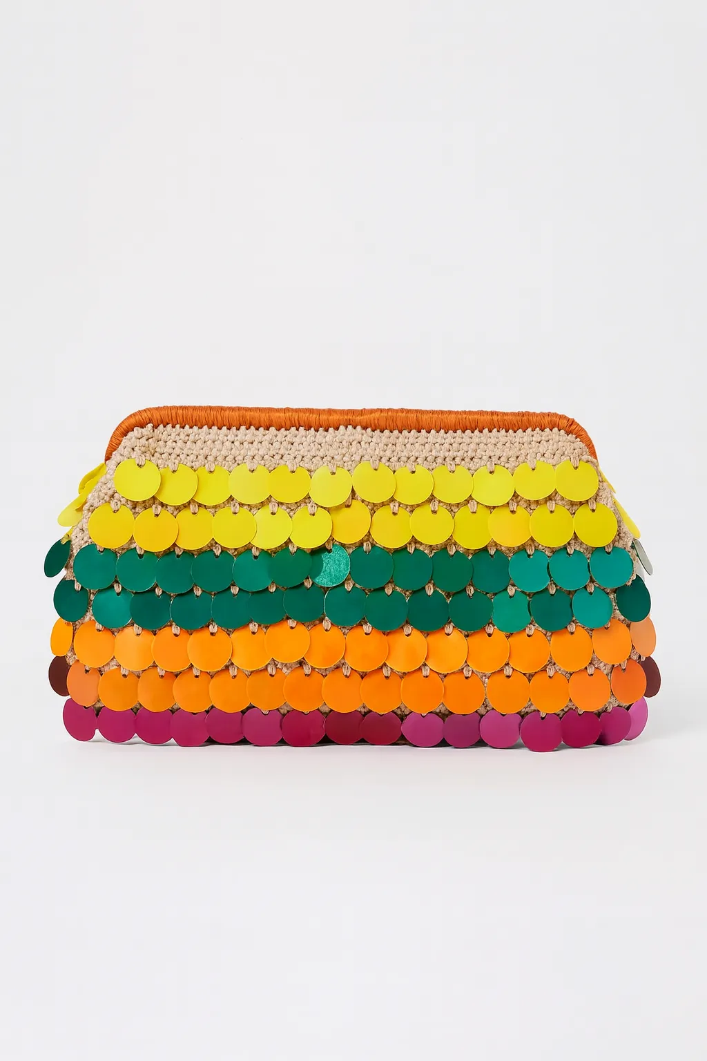 Burslu Pullu El Yapımı Çanta – Renkli Pul Detaylı, Astar ve Fermuarlı