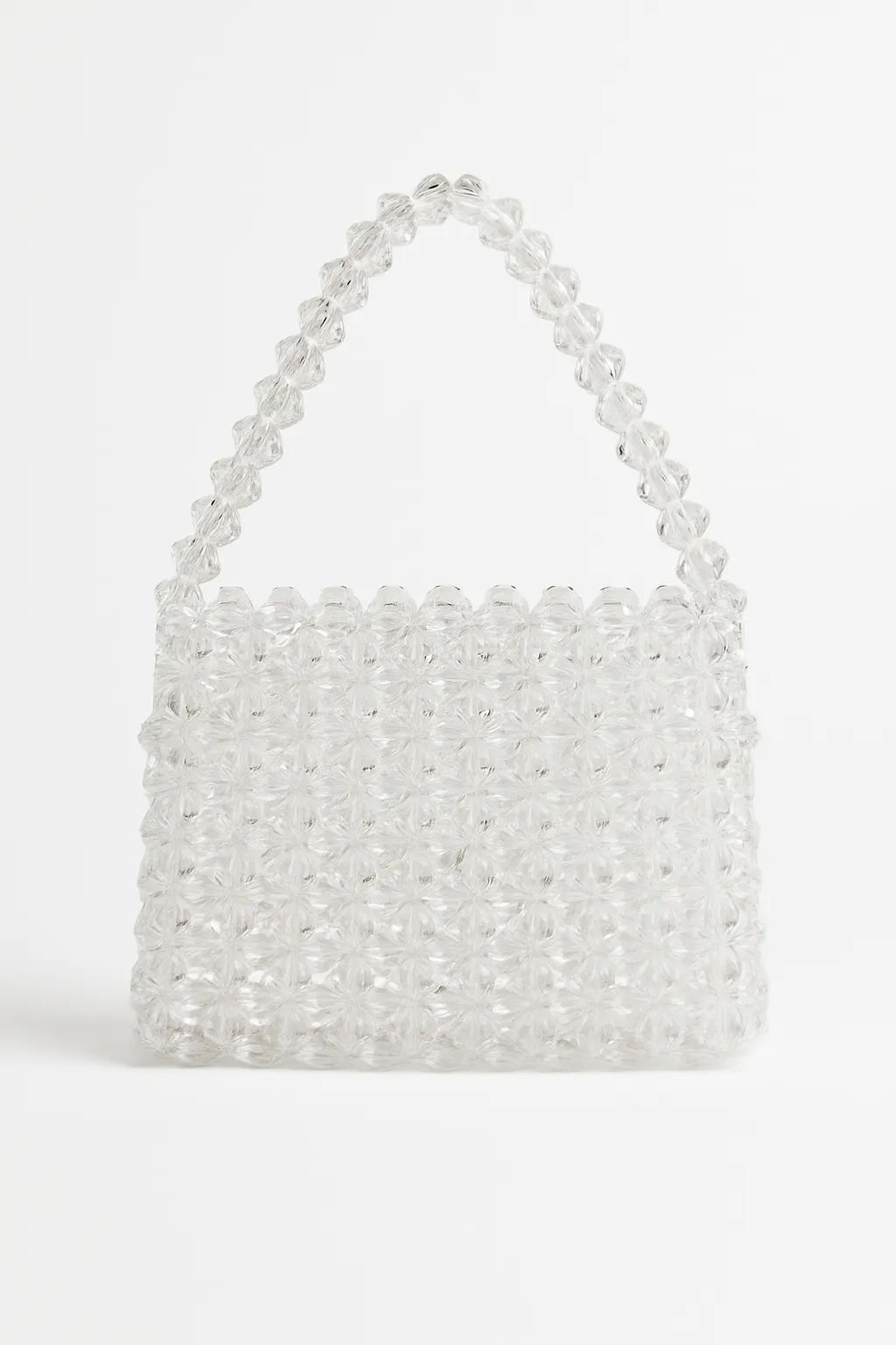 Şeffaf Kristal Boncuk El Yapımı Çanta