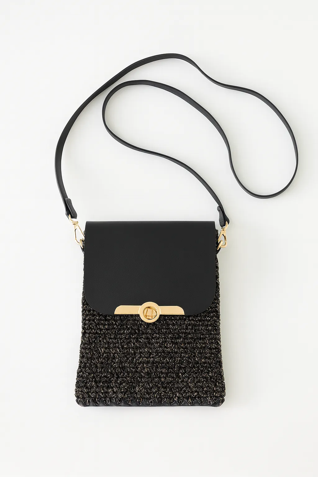 Sarı Sim Detay Mini Çanta