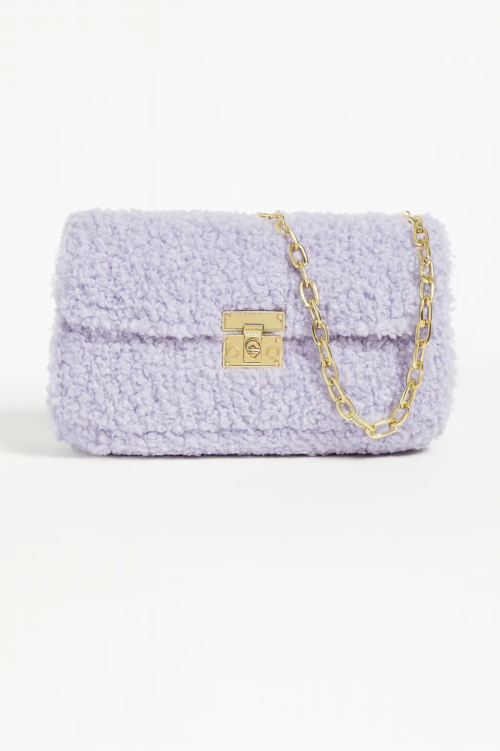 Lila Zincir Askılı Çanta