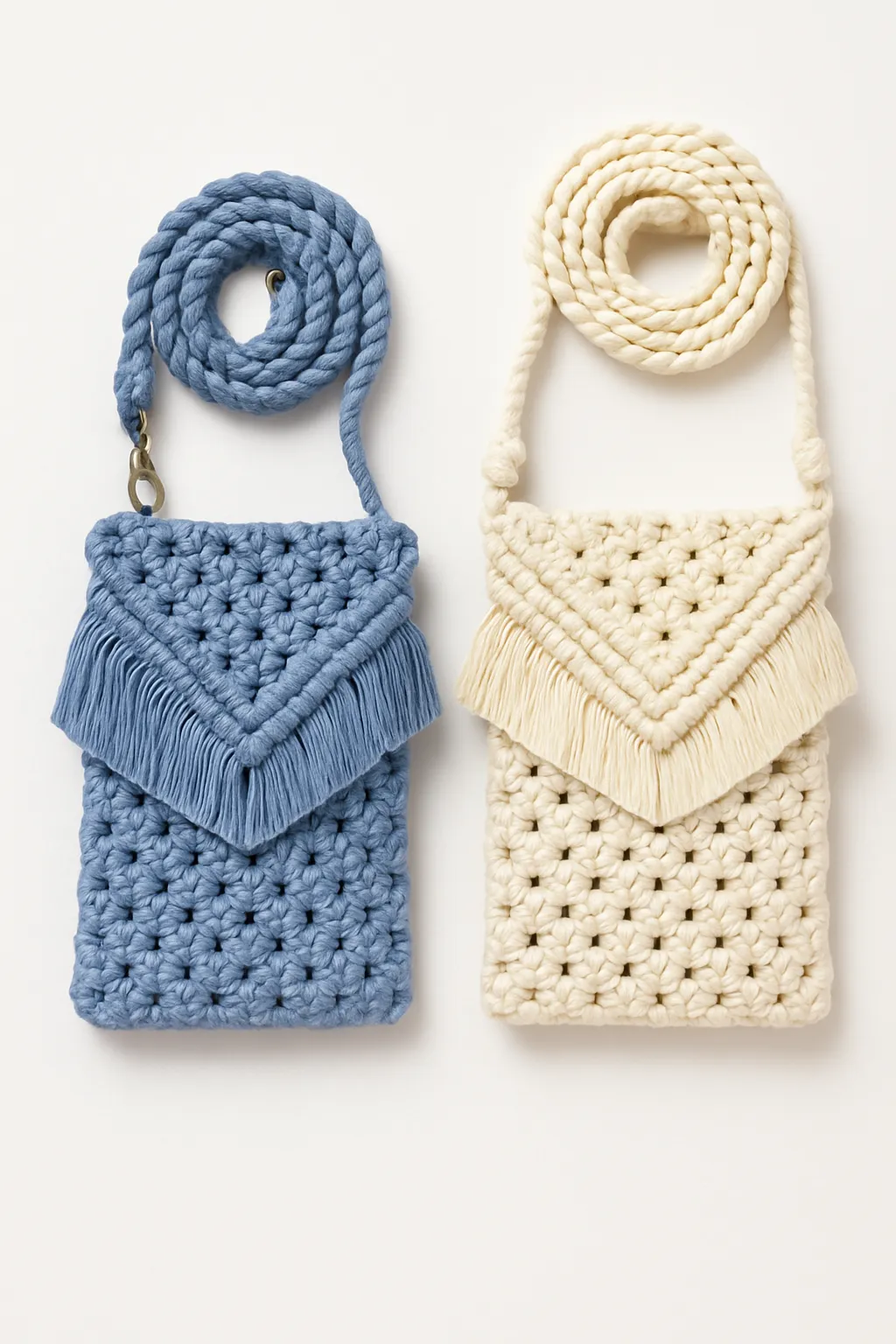 El Yapımı Makrome Telefon Çantası