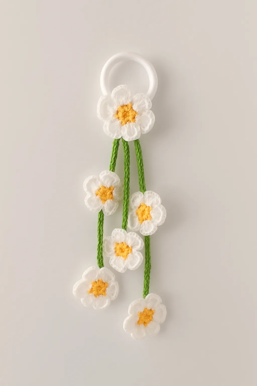 El Yapımı Papatya Lastikli Toka