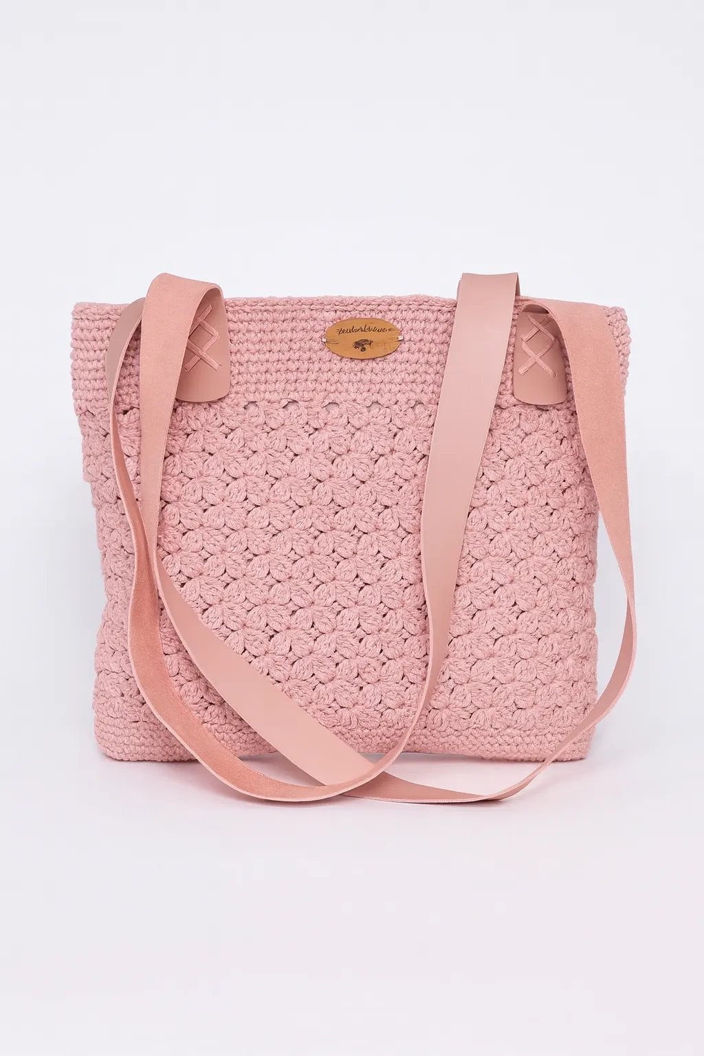 Pembe El Örgüsü Çanta