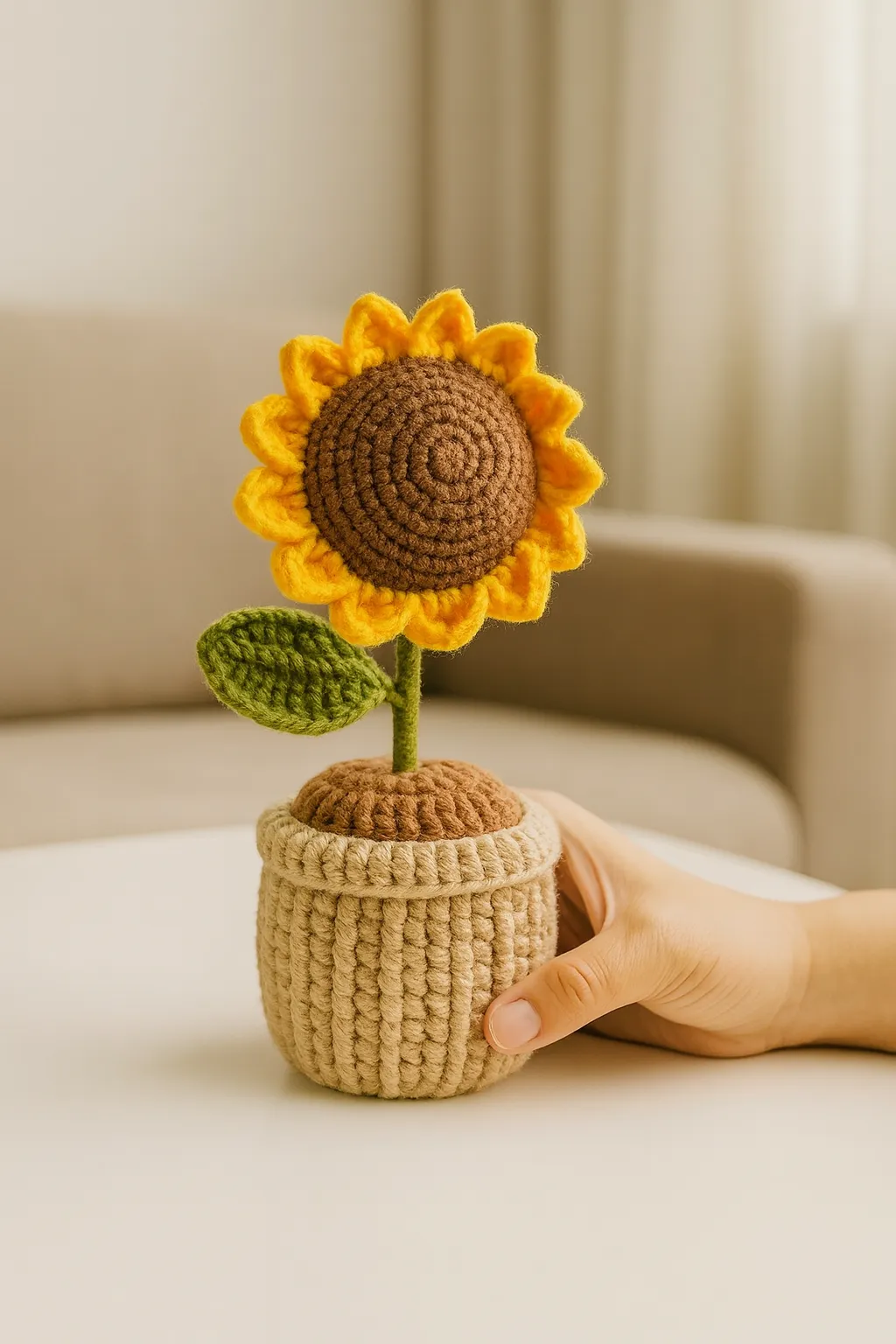 Large Sunflower Pot