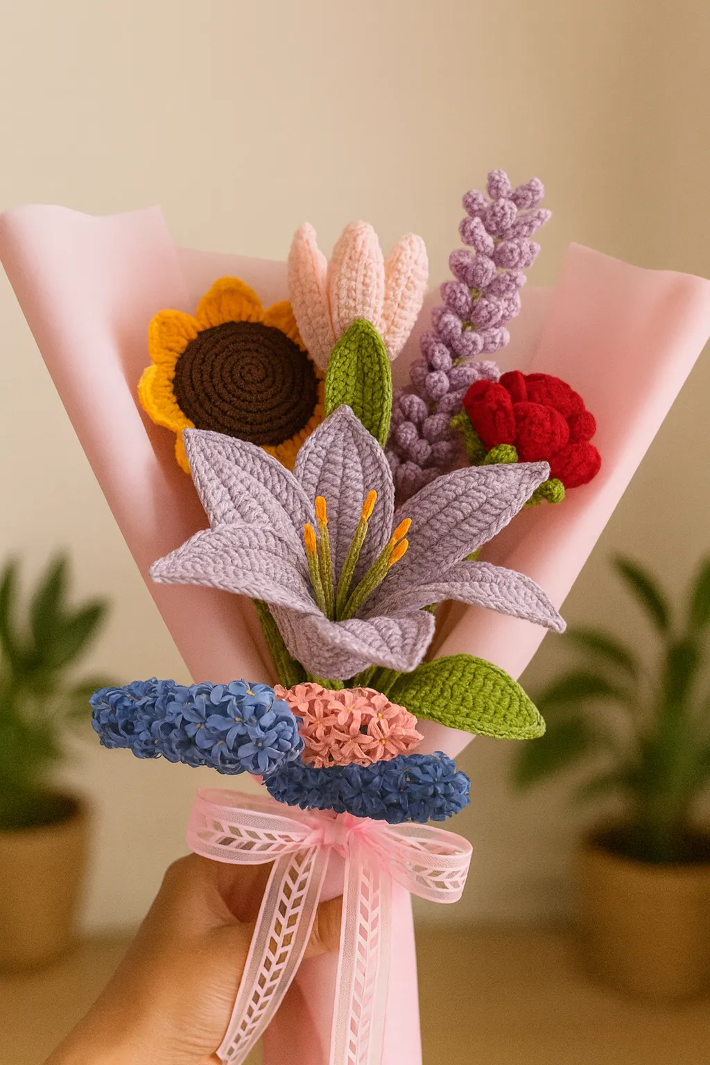 Amigurumi çiçek 