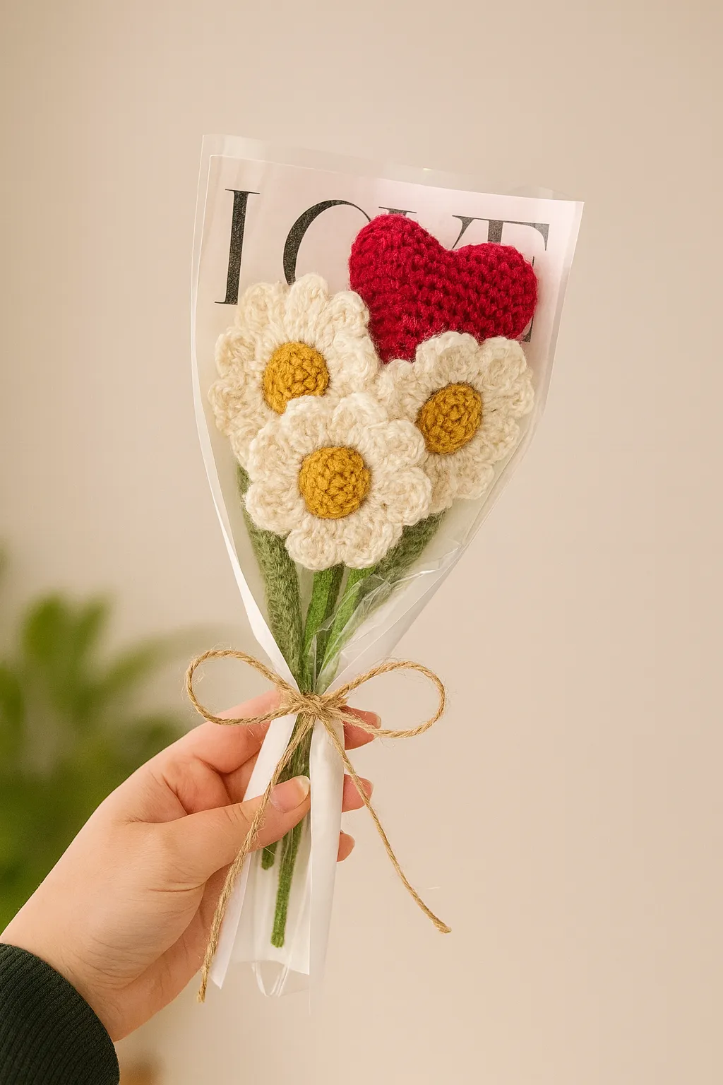 Heart Daisy Bouquet