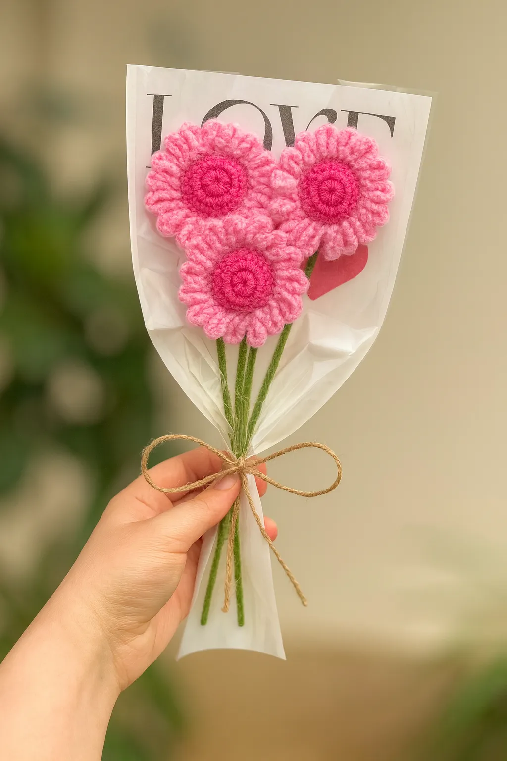 3-Piece Pink Daisy Bouquet
