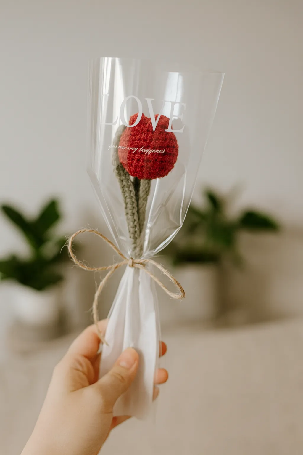 Single Tulip Bouquet Red