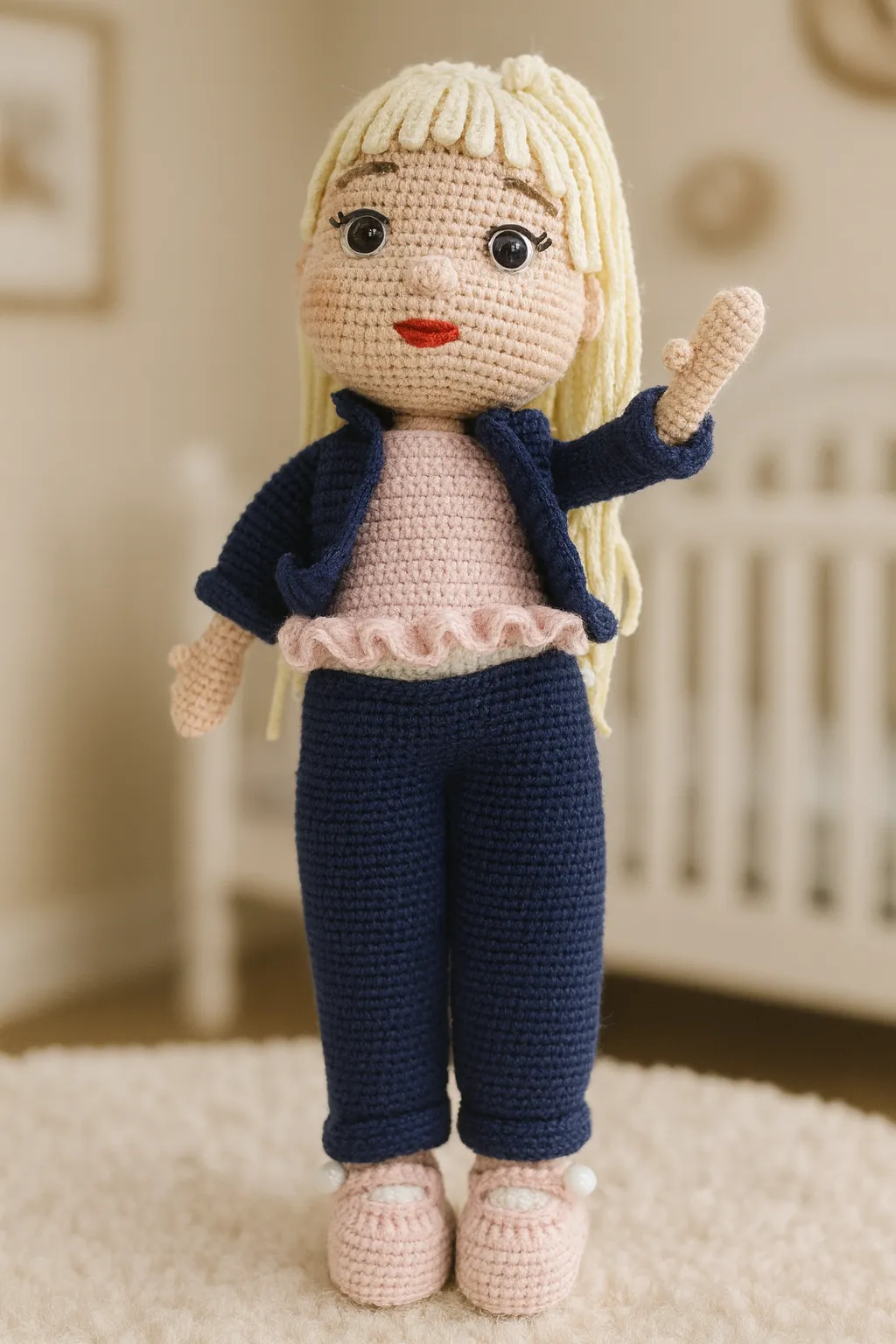 Amigurumi 30 Cm Bebek – Hazır El Örgüsü Ürün