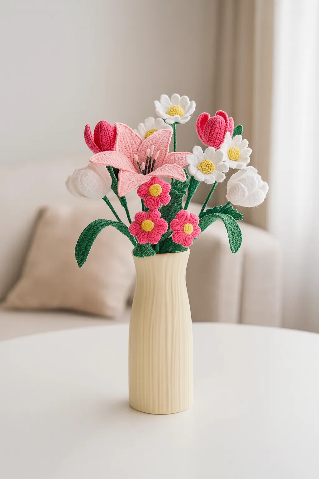 ✨ Handmade Knitted Flower Bouquet ✨