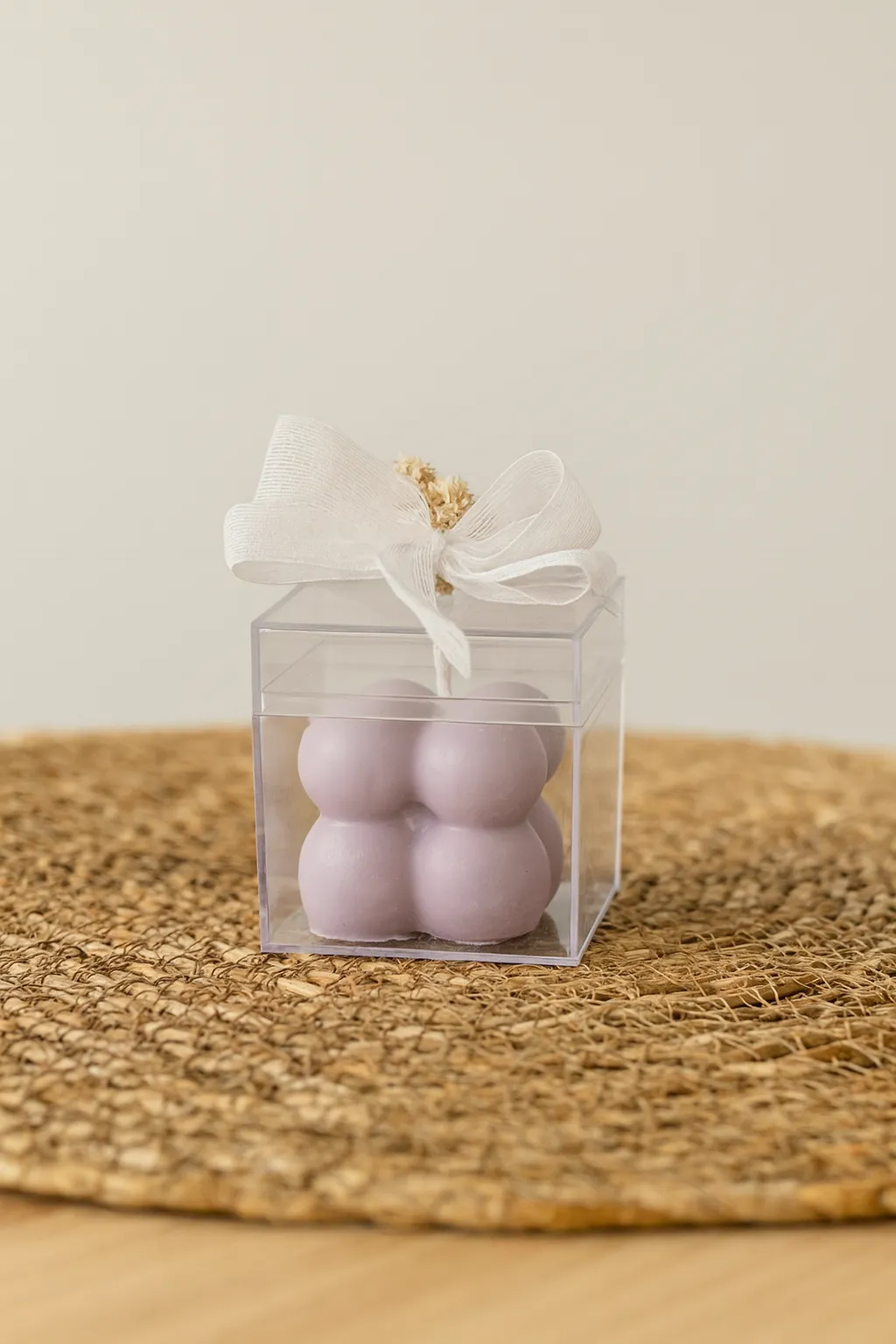 20 Adet Kişiye Özel Etiketli Mika Kutulu Organizasyon Mumu