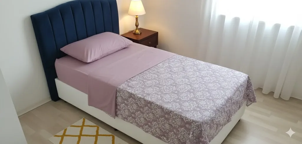 Pembe Tek kişilik nevresim takımı