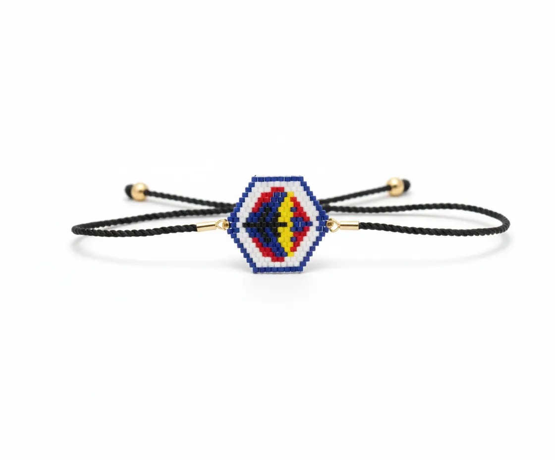 El Yapımı Miyuki Bileklik – Renkli Geometrik Desen