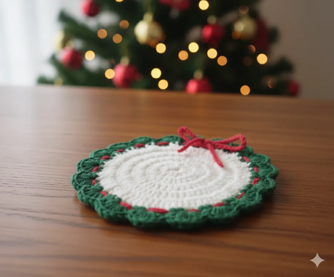 Yeni Yıl Konseptli Bardak Altlığı