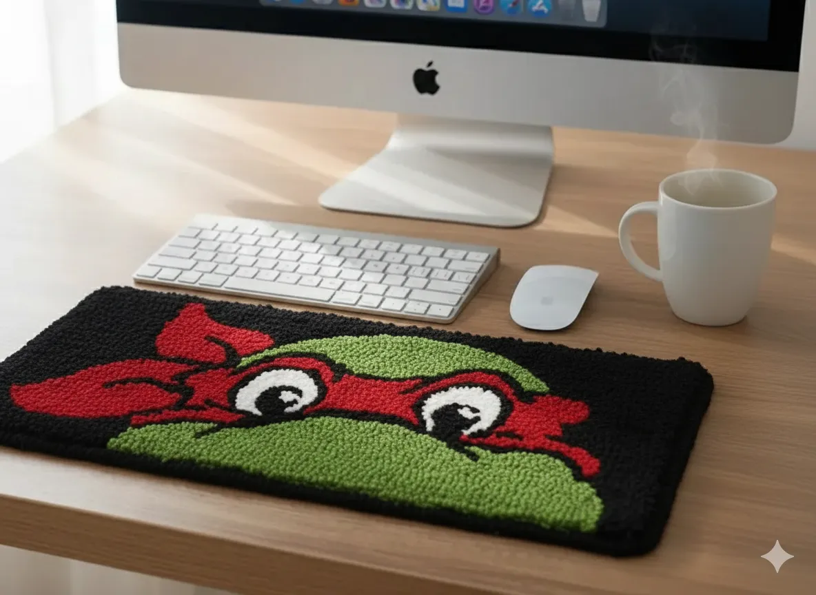 Raphael - ninja kaplumbağalar loop dokuma klavye halısı