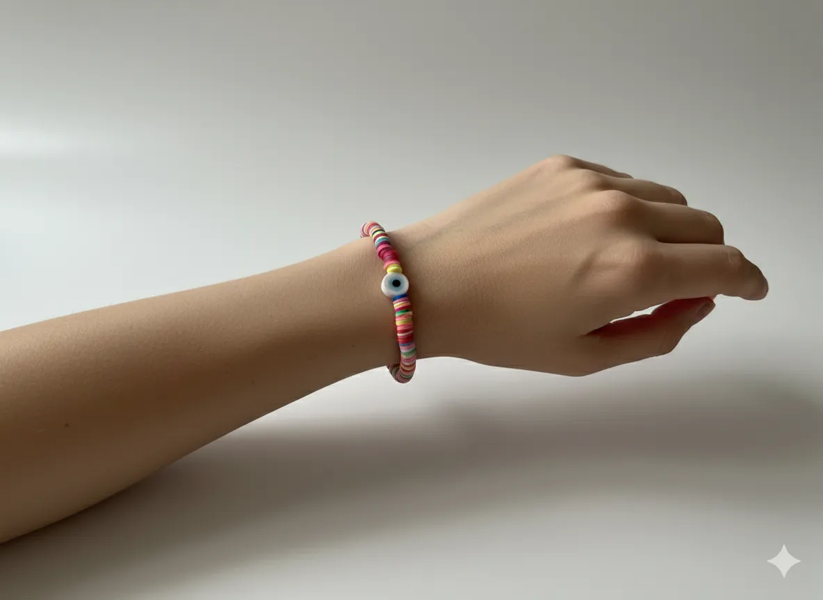 Rengârenk Fimo Boncuk Bileklik