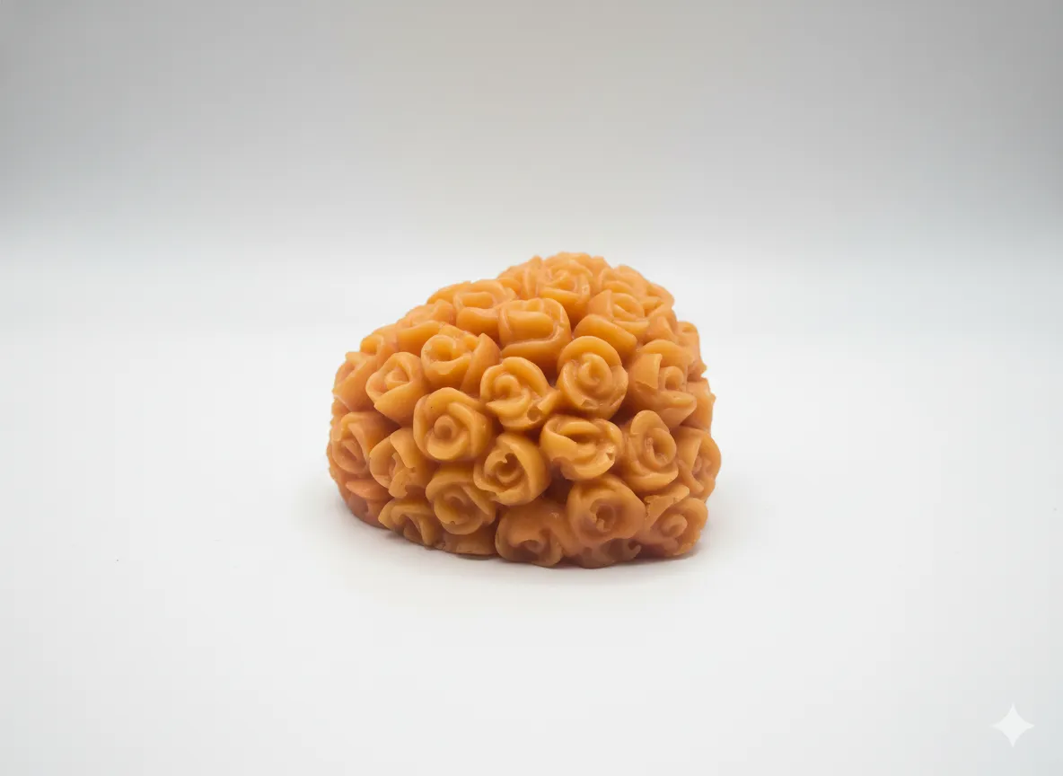 Çiçek Desenli Dekoratif Sabun – Kabartma Gül Formlu Özel Tasarım