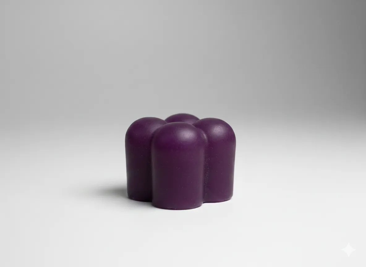 Mor Çiçek Form Sabun – Özel Tasarım Yuvarlak Hatlı Dekoratif Sabun