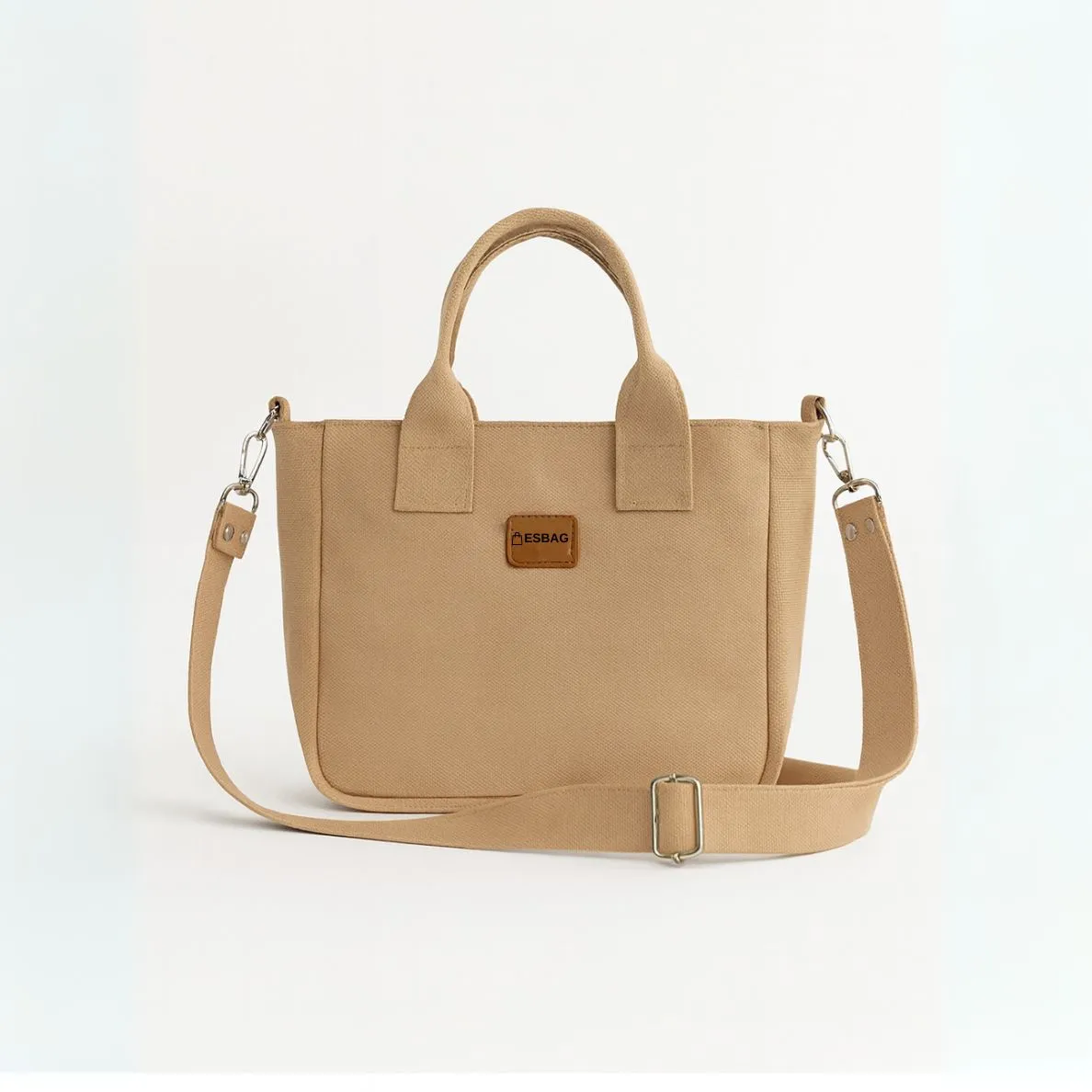 Beige Waxed Canvas Minibag