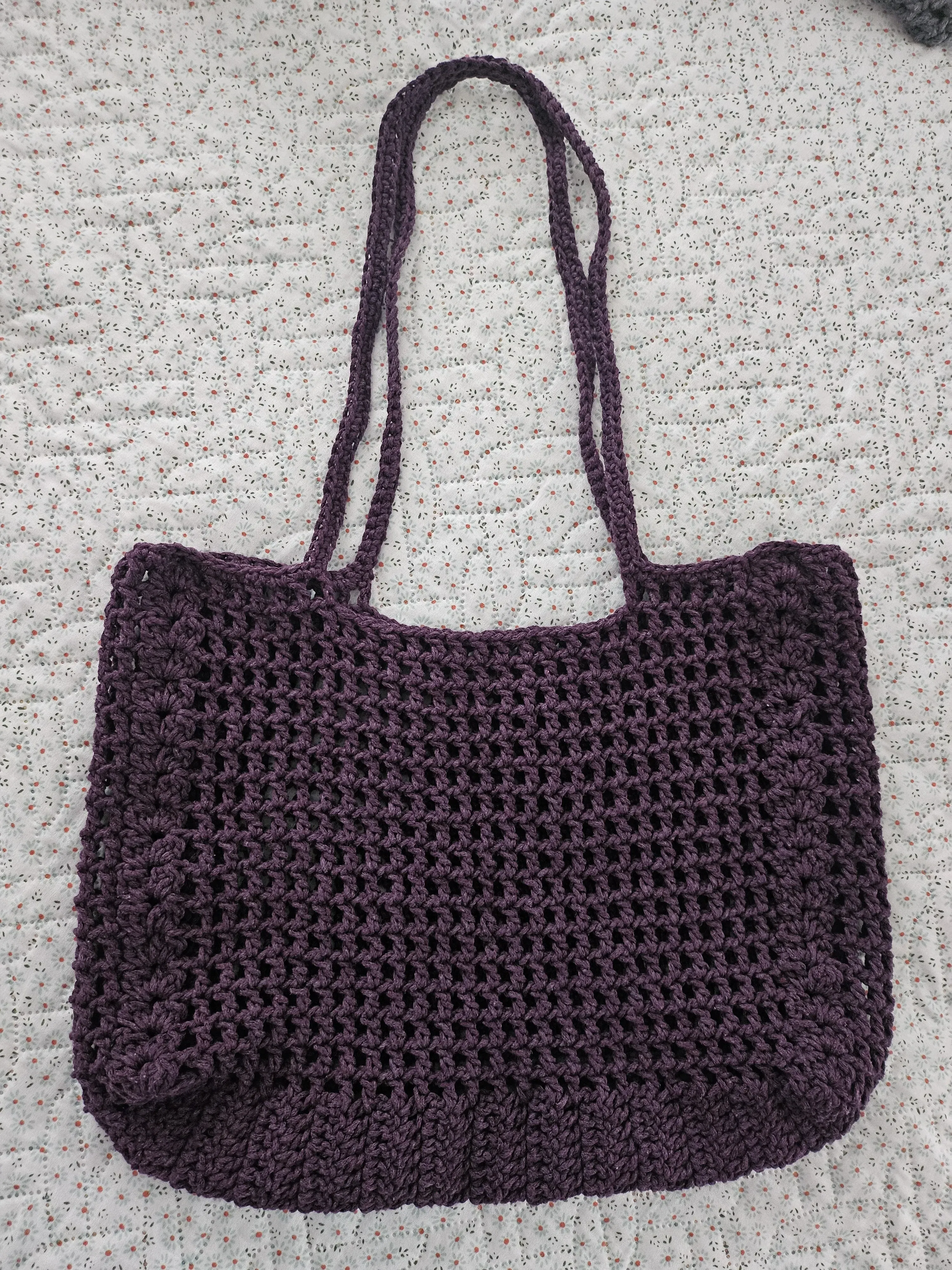 El Örgüsü Mor Omuz Çantası