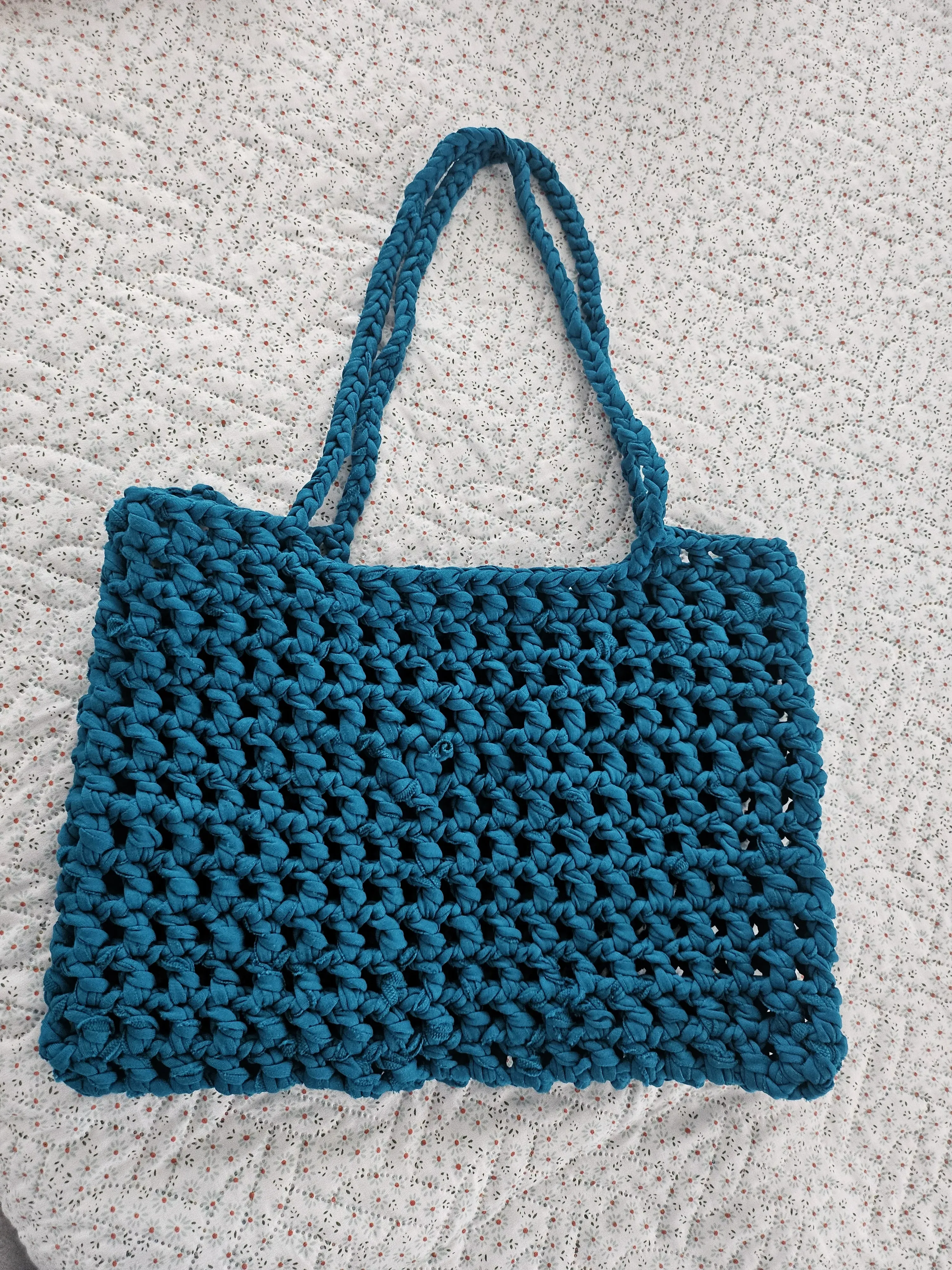 Handmade File Tote Bag From Jersey Yarn