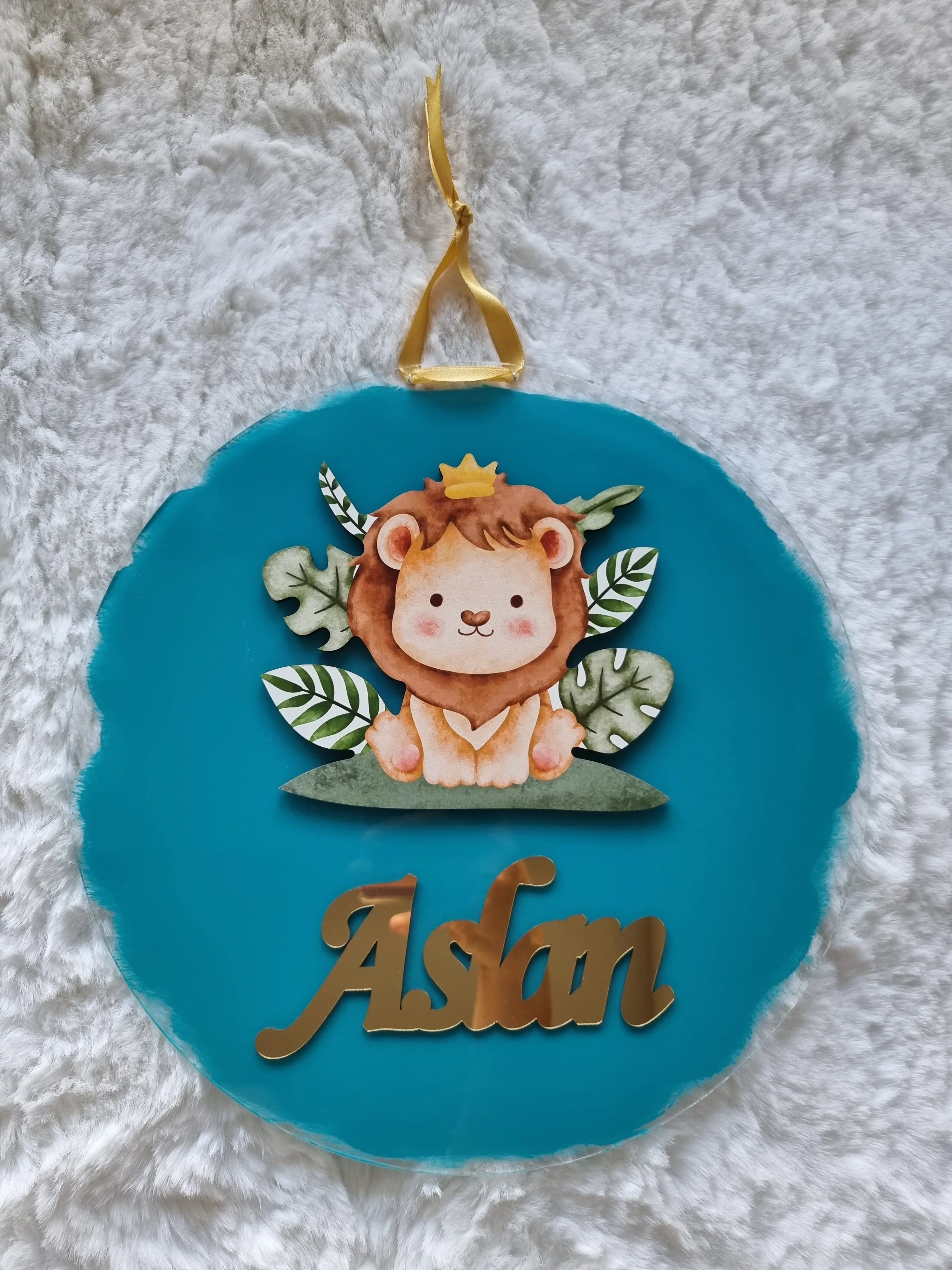 Şeffaf Pleksi Kapı Süsü