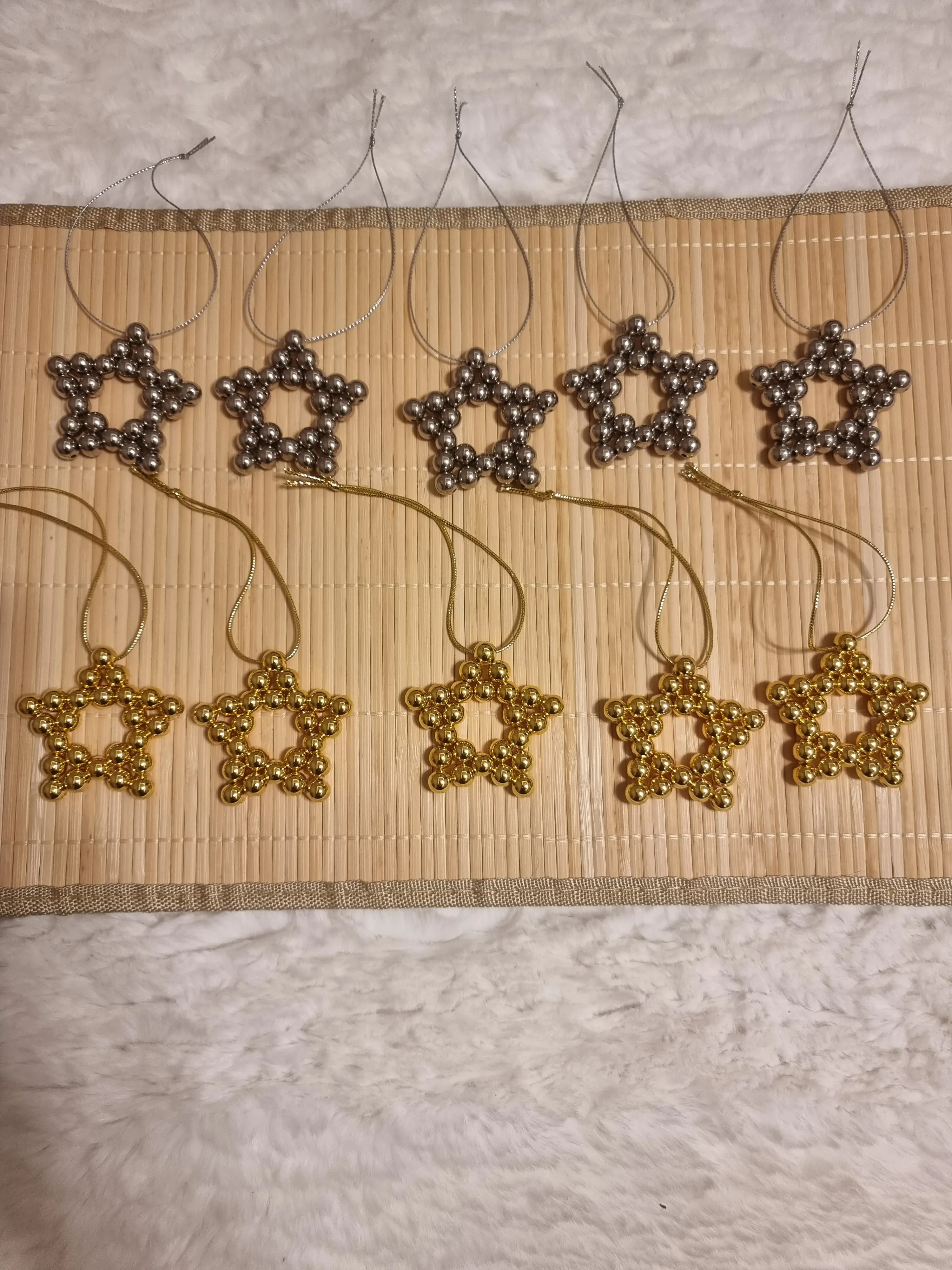 Christmas Tree Star Ornaments 10 PCS